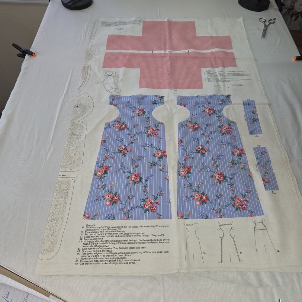 VIP Screened Print Cut & Sew "Once Upon A Time" Carrots Cottontail Pattern RRCP - Picture 2 of 8